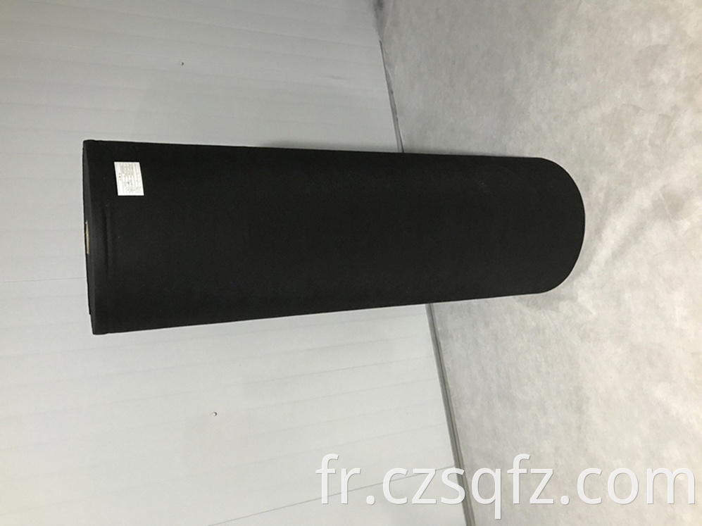 Super black non-woven fabric